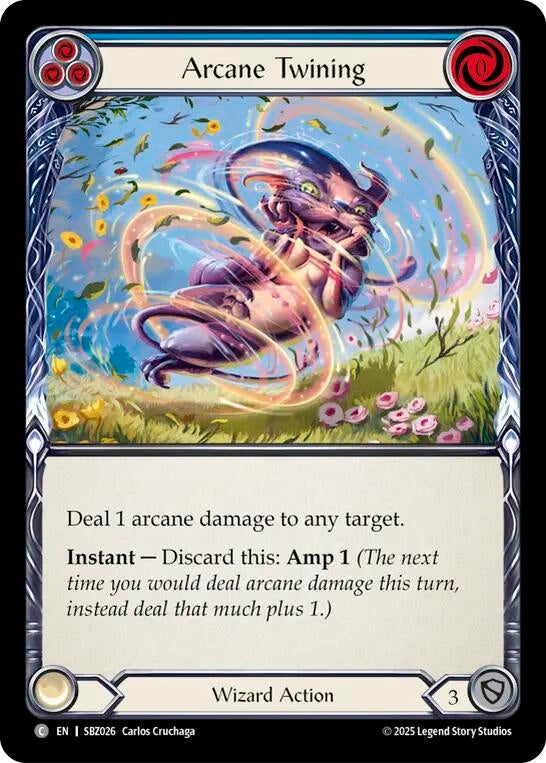 Image for Arcane Twining (Blue) (SBZ026) (Silver Age Chapter 3) - Flesh and Blood TCG