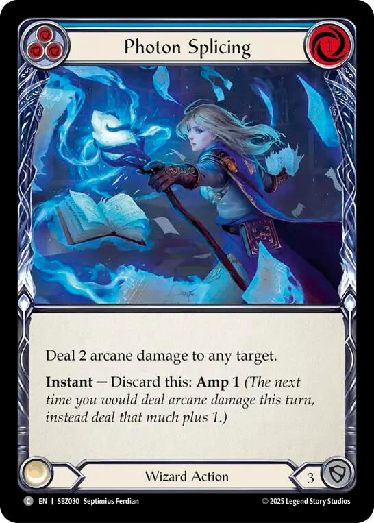 Image for Photon Splicing (Blue) (SBZ030) (Silver Age Chapter 3) - Flesh and Blood TCG