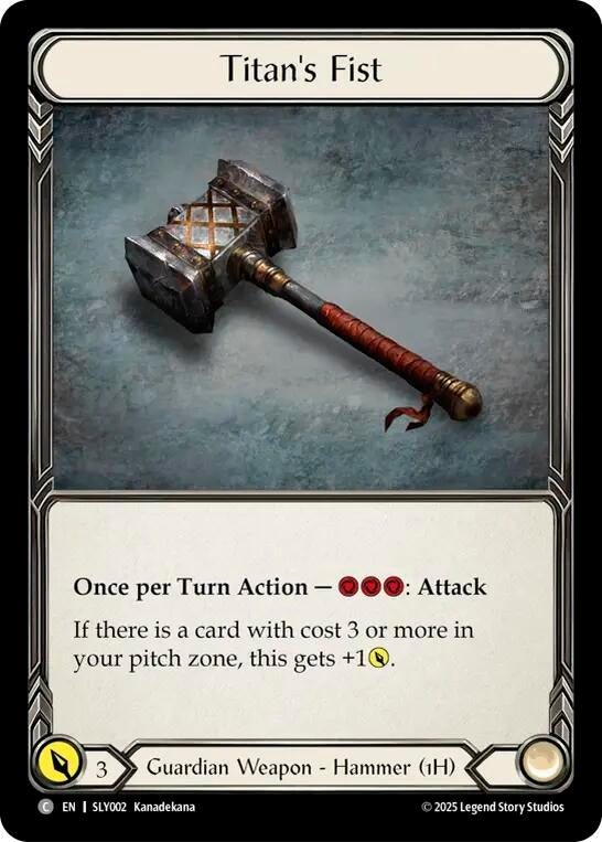Image for Titan's Fist (SLY002) (Silver Age Chapter 3) - Flesh and Blood TCG