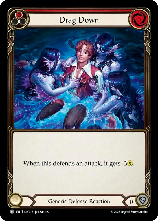 Image for Drag Down (Red) (SLY012) (Silver Age Chapter 3) - Flesh and Blood TCG