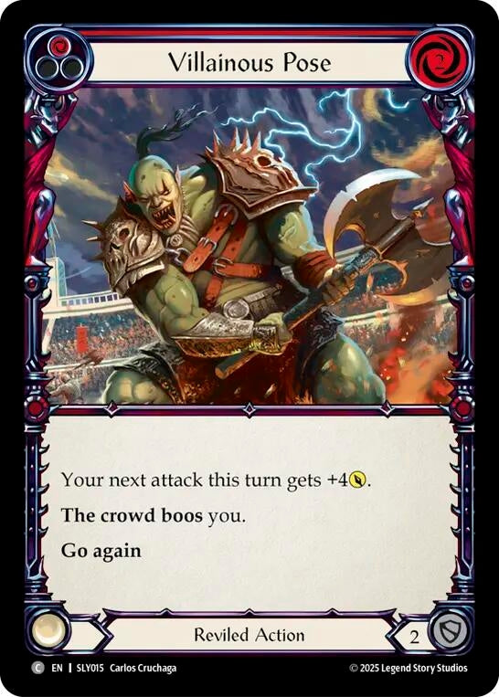 Image for Villainous Pose (Red) (SLY015) (Silver Age Chapter 3) - Flesh and Blood TCG