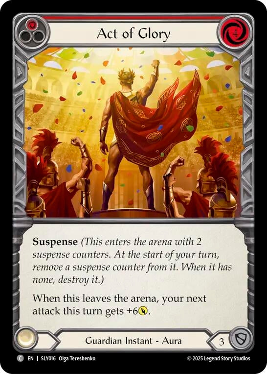 Image for Act of Glory (Red) (SLY016) (Silver Age Chapter 3) - Flesh and Blood TCG