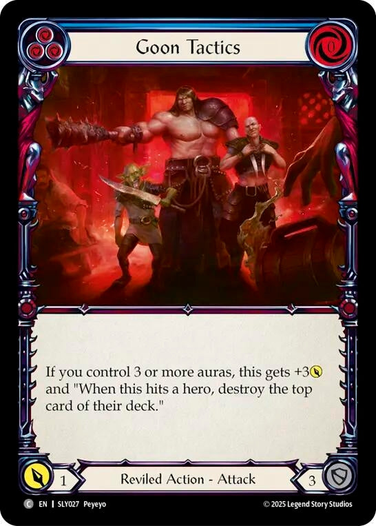 Image for Goon Tactics (Blue) (SLY027) (Silver Age Chapter 3) - Flesh and Blood TCG