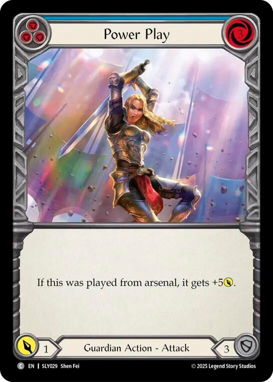 Image for Power Play (Blue) (SLY029) (Silver Age Chapter 3) - Flesh and Blood TCG