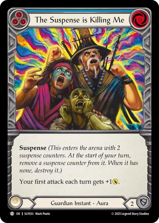 Image for The Suspense is Killing Me (Blue) (SLY033) (Silver Age Chapter 3) - Flesh and Blood TCG
