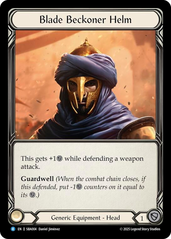 Image for Blade Beckoner Helm (SBA004) (SBA004) (Silver Age Chapter 3) - Flesh and Blood TCG