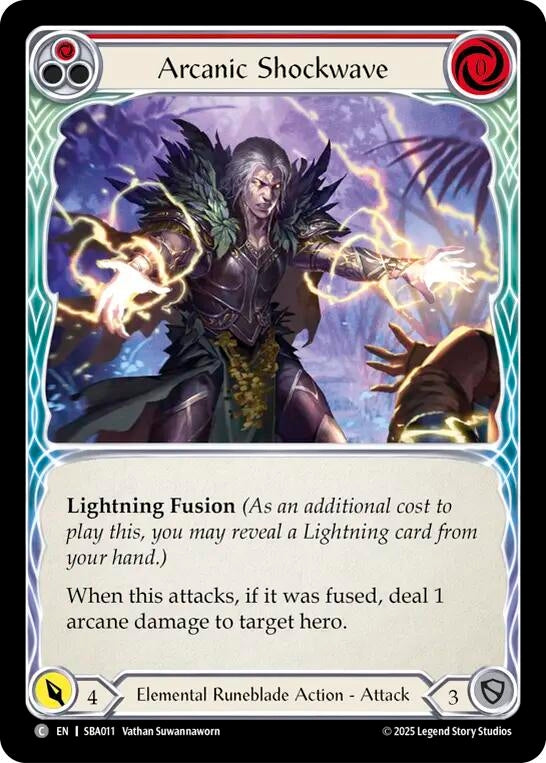Image for Arcanic Shockwave (Red) (SBA011) (Silver Age Chapter 3) - Flesh and Blood TCG