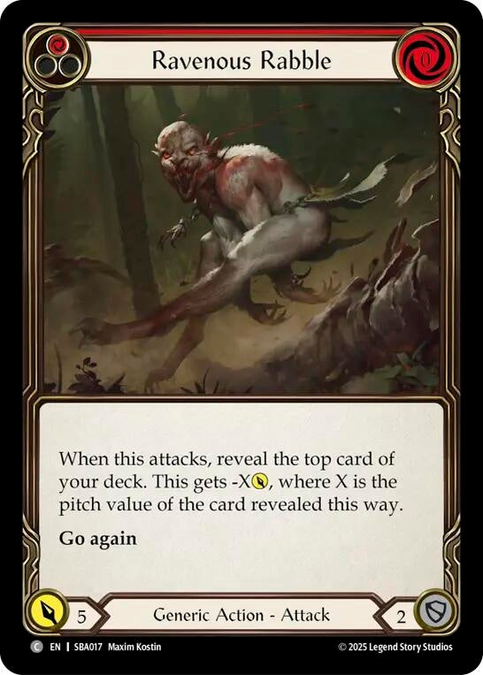 Image for Ravenous Rabble (Red) (SBA017) (Silver Age Chapter 3) - Flesh and Blood TCG