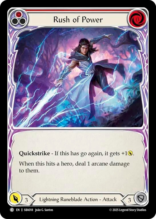 Image for Rush of Power (Red) (SBA018) (Silver Age Chapter 3) - Flesh and Blood TCG
