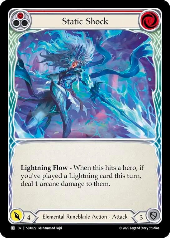 Image for Static Shock (Red) (SBA022) (Silver Age Chapter 3) - Flesh and Blood TCG