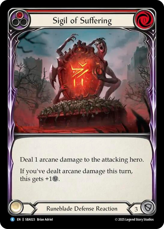 Image for Sigil of Suffering (Red) (SBA023) (Silver Age Chapter 3) - Flesh and Blood TCG