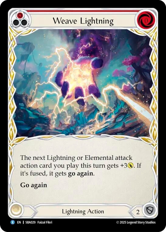 Image for Weave Lightning (Red) (SBA029) (Silver Age Chapter 3) - Flesh and Blood TCG