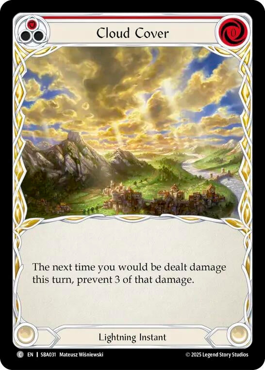 Image for Cloud Cover (Red) (SBA031) (Silver Age Chapter 3) - Flesh and Blood TCG