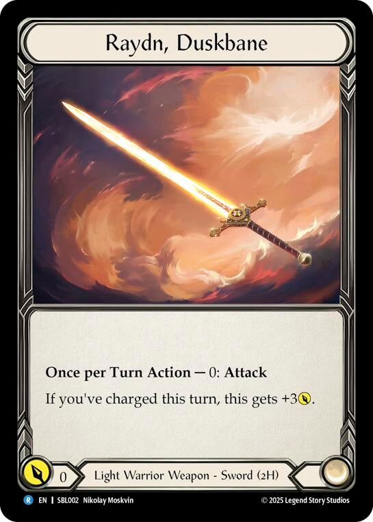 Image for Raydn, Duskbane (SBL002) (Silver Age Chapter 3) - Flesh and Blood TCG
