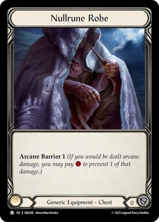 Image for Nullrune Robe (SBL006) (SBL006) (Silver Age Chapter 3) - Flesh and Blood TCG