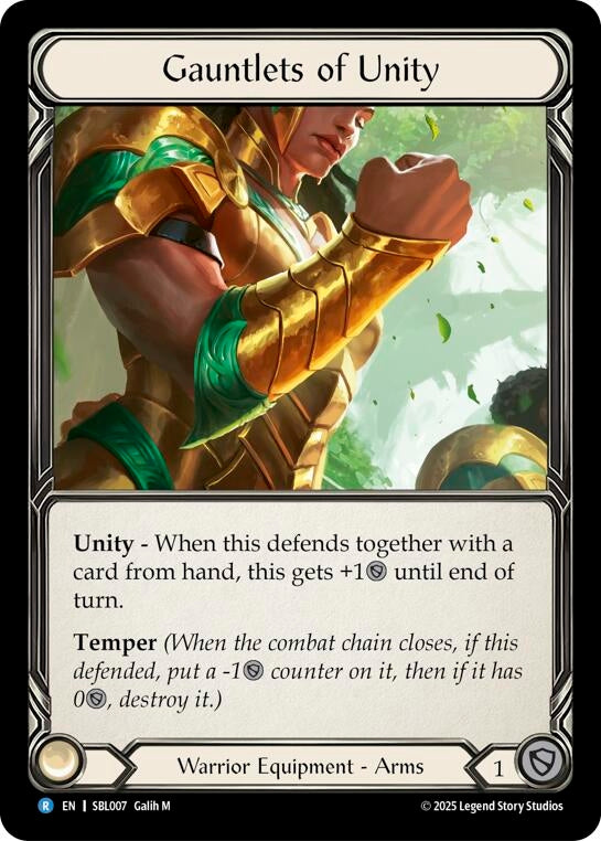 Image for Gauntlets of Unity (SBL007) (Silver Age Chapter 3) - Flesh and Blood TCG