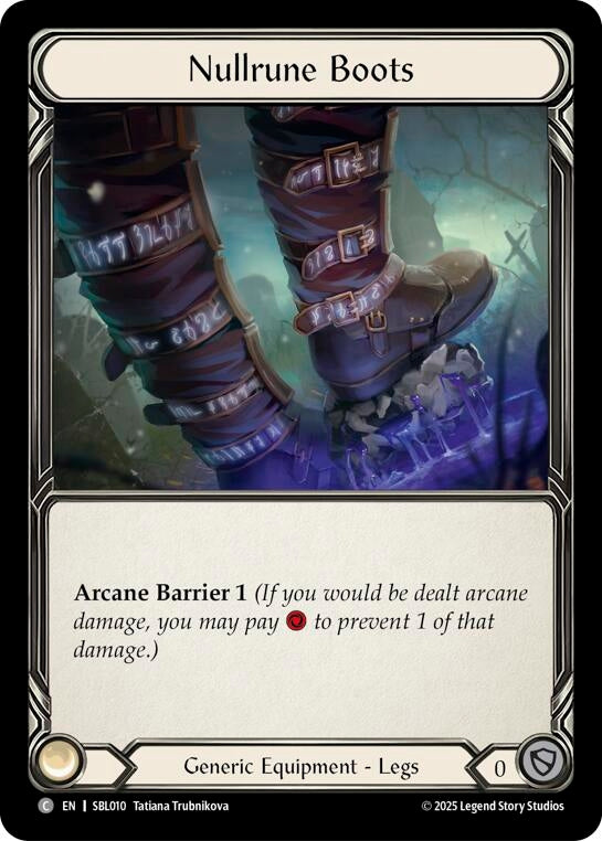 Image for Nullrune Boots (SBL010) (Silver Age Chapter 3) - Flesh and Blood TCG
