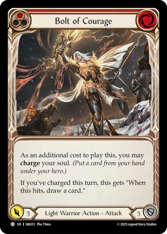 Image for Bolt of Courage (Red) (SBL012) (Silver Age Chapter 3) - Flesh and Blood TCG