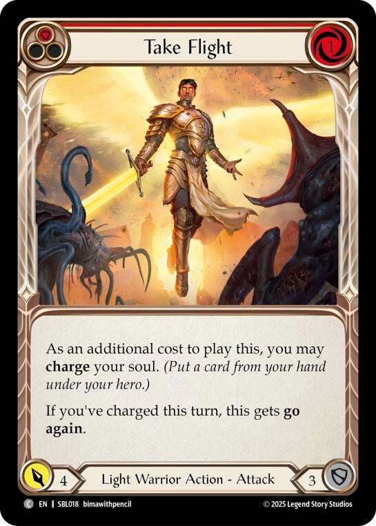 Image for Take Flight (Red) (SBL018) (Silver Age Chapter 3) - Flesh and Blood TCG