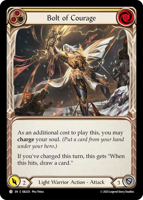 Image for Bolt of Courage (Yellow) (SBL025) (Silver Age Chapter 3) - Flesh and Blood TCG