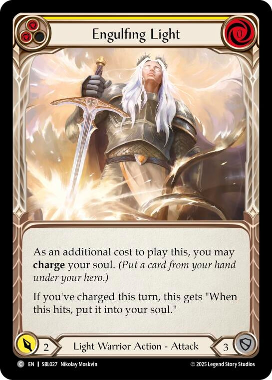 Image for Engulfing Light (Yellow) (SBL027) (Silver Age Chapter 3) - Flesh and Blood TCG