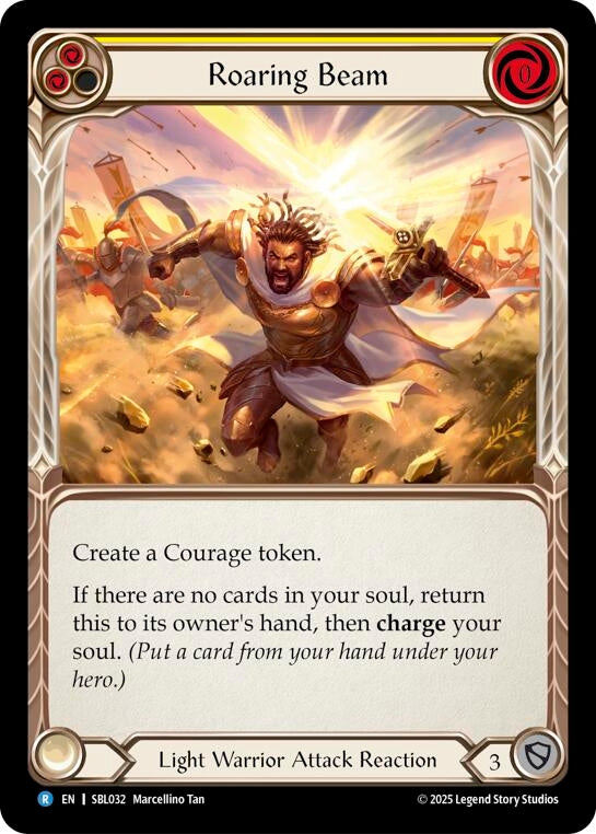 Image for Roaring Beam (Yellow) (SBL032) (Silver Age Chapter 3) - Flesh and Blood TCG
