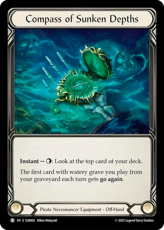 Image for Compass of Sunken Depths (SGB002) (Silver Age Chapter 3) - Flesh and Blood TCG