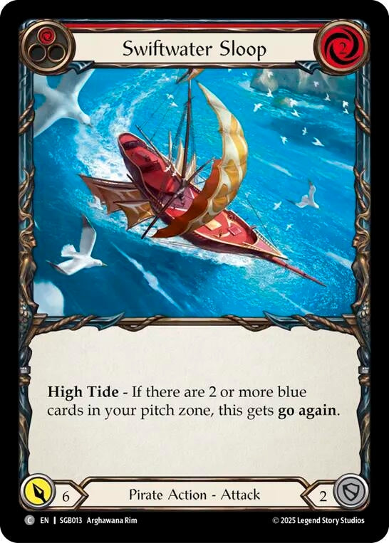 Image for Swiftwater Sloop (Red) (SGB013) (Silver Age Chapter 3) - Flesh and Blood TCG