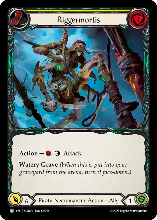 Image for Riggermortis (Yellow) (SGB019) (Silver Age Chapter 3) - Flesh and Blood TCG