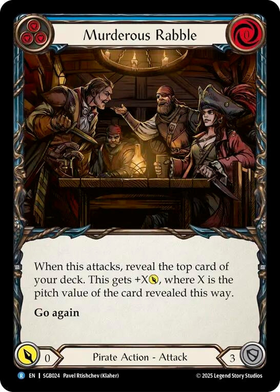 Image for Murderous Rabble (Blue) (SGB024) (Silver Age Chapter 3) - Flesh and Blood TCG