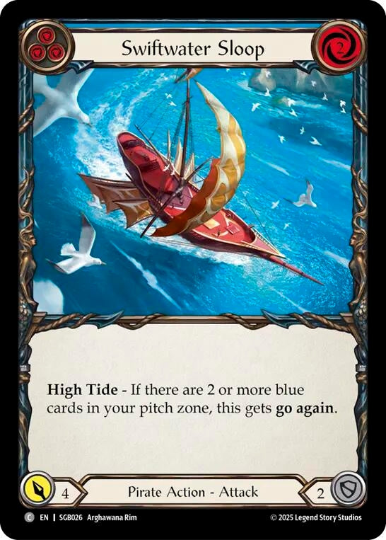 Image for Swiftwater Sloop (Blue) (SGB026) (Silver Age Chapter 3) - Flesh and Blood TCG