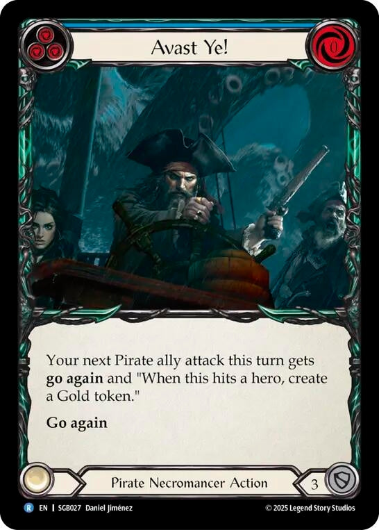 Image for Avast Ye! (Blue) (SGB027) (Silver Age Chapter 3) - Flesh and Blood TCG