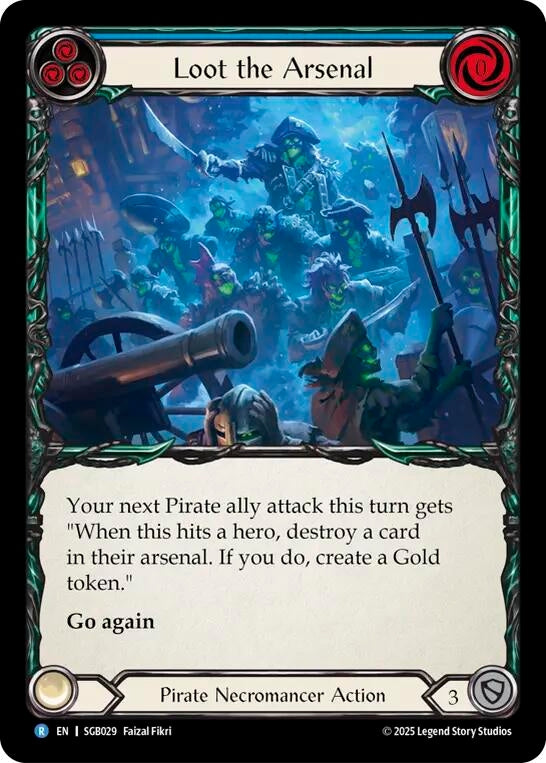 Image for Loot the Arsenal (Blue) (SGB029) (Silver Age Chapter 3) - Flesh and Blood TCG