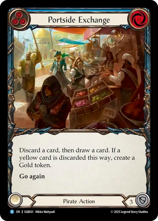 Image for Portside Exchange (Blue) (SGB031) (Silver Age Chapter 3) - Flesh and Blood TCG