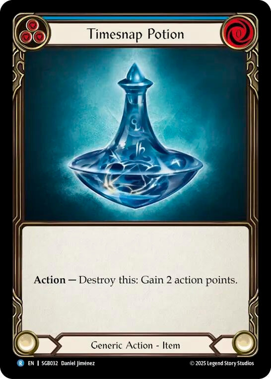 Image for Timesnap Potion (Blue) (SGB032) (Silver Age Chapter 3) - Flesh and Blood TCG