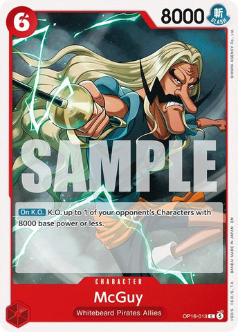 Image for McGuy (OP16-013) (The Time of Battle) - One Piece Card Game