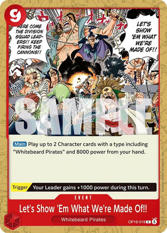 Image for Let's Show 'Em What We're Made Of!! (OP16-019) (The Time of Battle) - One Piece Card Game