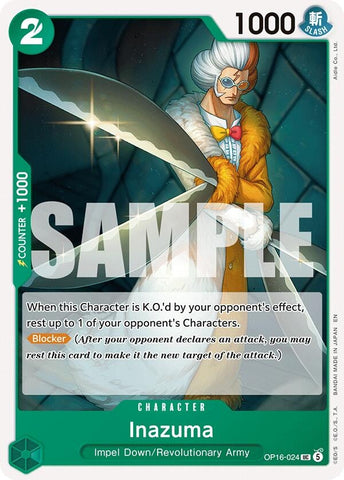 Image for Inazuma (OP16-024) (The Time of Battle) - One Piece Card Game