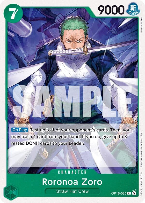 Image for Roronoa Zoro (035) (OP16-035) (The Time of Battle) - One Piece Card Game