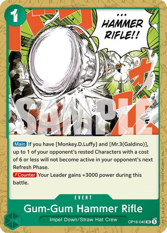 Image for Gum-Gum Hammer Rifle (OP16-040) (The Time of Battle) - One Piece Card Game
