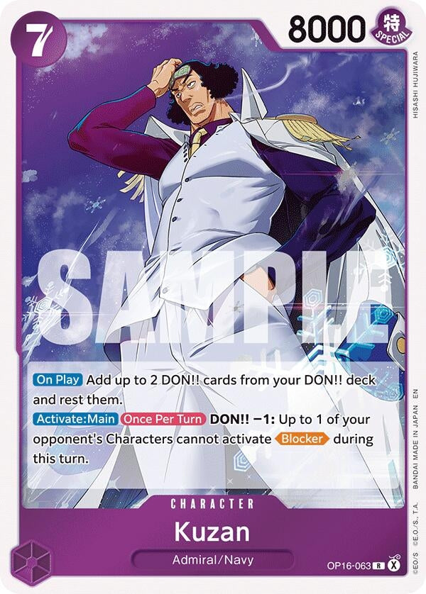 Image for Kuzan (OP16-063) (The Time of Battle) - One Piece Card Game
