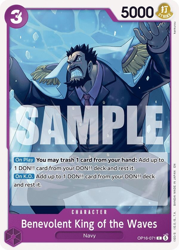 Image for Benevolent King of the Waves (OP16-071) (The Time of Battle) - One Piece Card Game