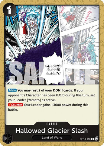 Image for Hallowed Glacier Slash (OP16-100) (The Time of Battle) - One Piece Card Game