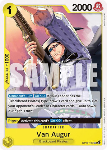 Image for Van Augur (OP16-103) (The Time of Battle) - One Piece Card Game