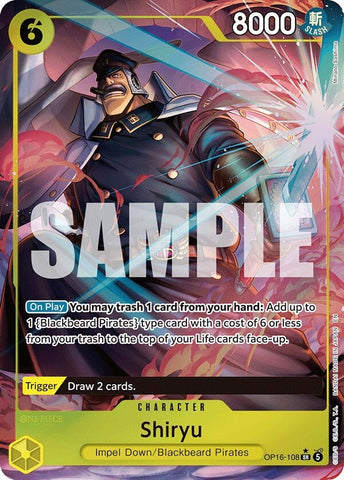 Image for Shiryu (Full Art) (OP16-108) (The Time of Battle) - One Piece Card Game