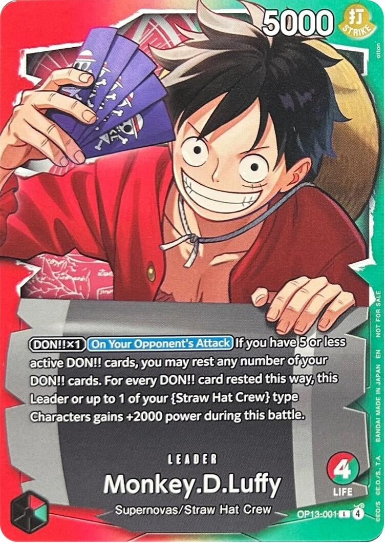 Image for Monkey.D.Luffy - OP13-001 (Ichiban Kuji Exclusive) (OP13-001) (One Piece Promotion Cards) - One Piece Card Game