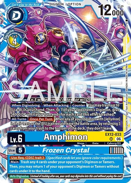 Image for Amphimon // Frozen Crystal (EX12-033 SR) (Digital World Shambala) (EX-12) - Digimon Card Game