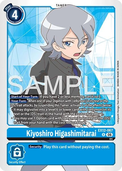 Image for Kiyoshiro Higashimitarai (EX12-067 R) (Digital World Shambala) (EX-12) - Digimon Card Game