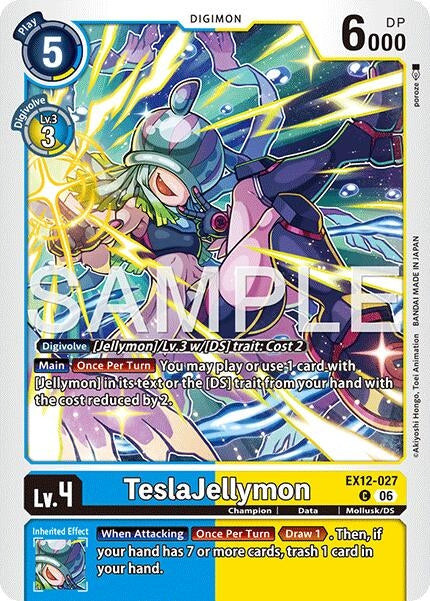 Image for TeslaJellymon (EX12-027 C) (Digital World Shambala) (EX-12) - Digimon Card Game
