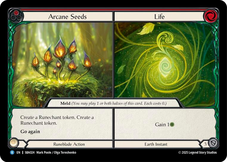 Image for Arcane Seeds // Life (SBA024) (Silver Age Chapter 3) - Flesh and Blood TCG